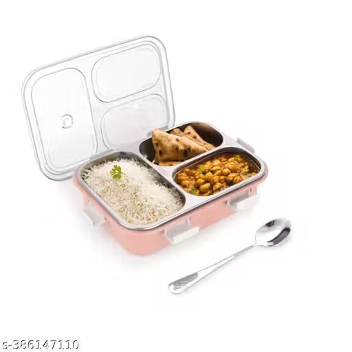 Premium Leakproof Stainless Steel Bento Lunch Box – Insulated 3-Compartment Meal Prep Container with Spoon & Chopsticks