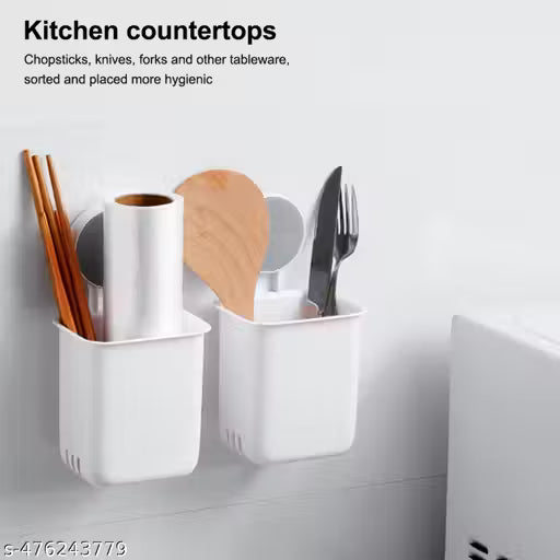 Self-Adhesive Wall-Mounted Toothbrush & Razor Holder (Pack of 2)